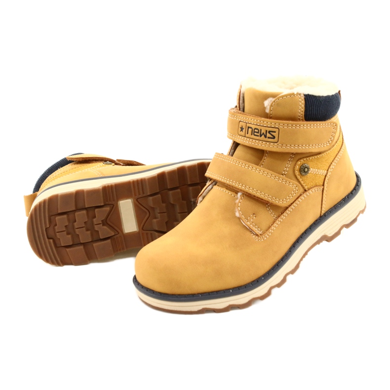 Træstøvler med velcro Camel News 21DZ20-4307 gul 4