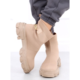 Strømper med kæde JX81P Khaki beige 1