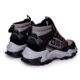 Mænds Trekking Sko Big Star II174203 Sort-Grå beige 2