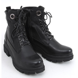 Turid Black low wedge støvler sort 1