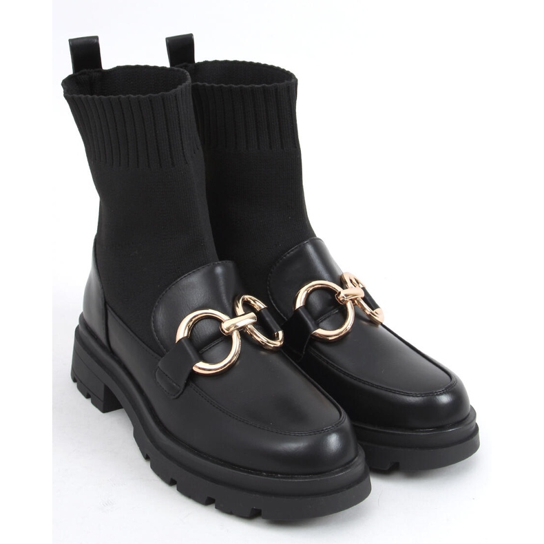 Tone Black sock øvre ankelstøvler sort 2