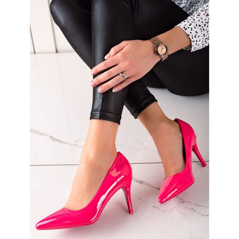 Best Shoes Pink lakerede pumper lyserød 1