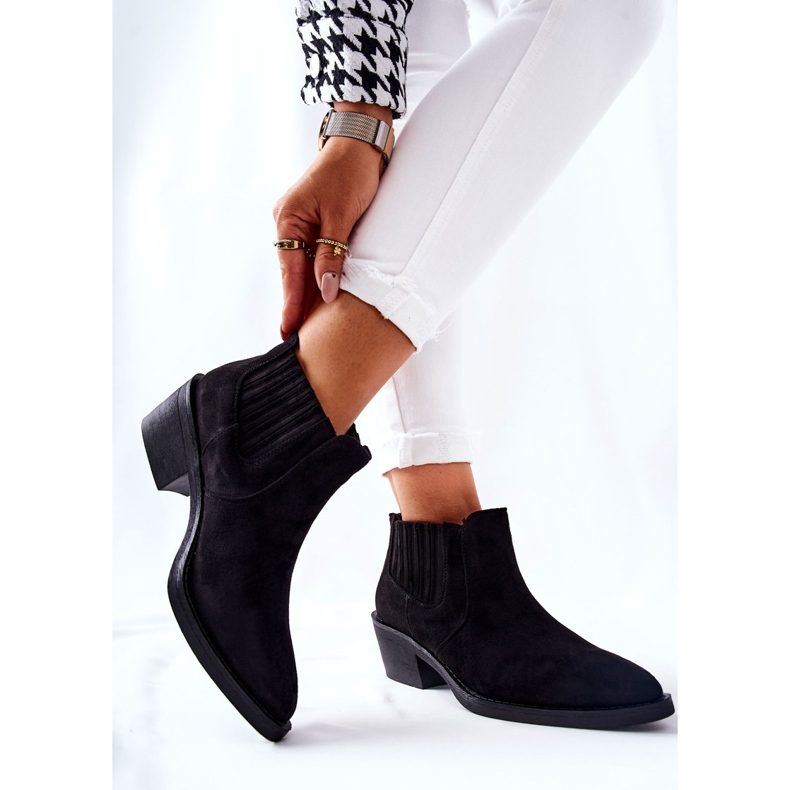 Sort ruskind Slip-on støvler Assanella 2