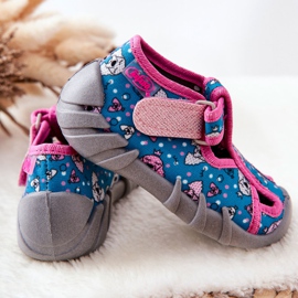 BEFADO S.A. Hjemmesko Inblu Med Velcro 190P100 Blå-Pink lyserød 2