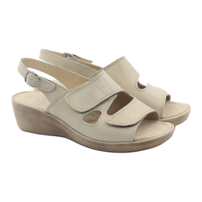 Damesandaler Gregors 592 beige 4