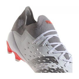 Adidas Predator Freak.1 Low Ag M GZ2806 fodboldstøvler grå, hvid hvid 2