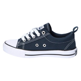 En marineblå bundet sneakers American Club LH21 3