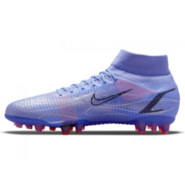Nike Superfly 8 Pro Km Ag M DJ3978-506 fodboldsko violet-blå blå 1
