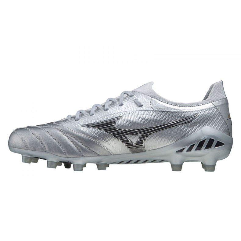 Mizuno Morelia Neo Iii Beta Japan Fg M P1GA219003 fodboldstøvler grå sølv 1