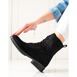Bestelle Suede Trappers sort 1