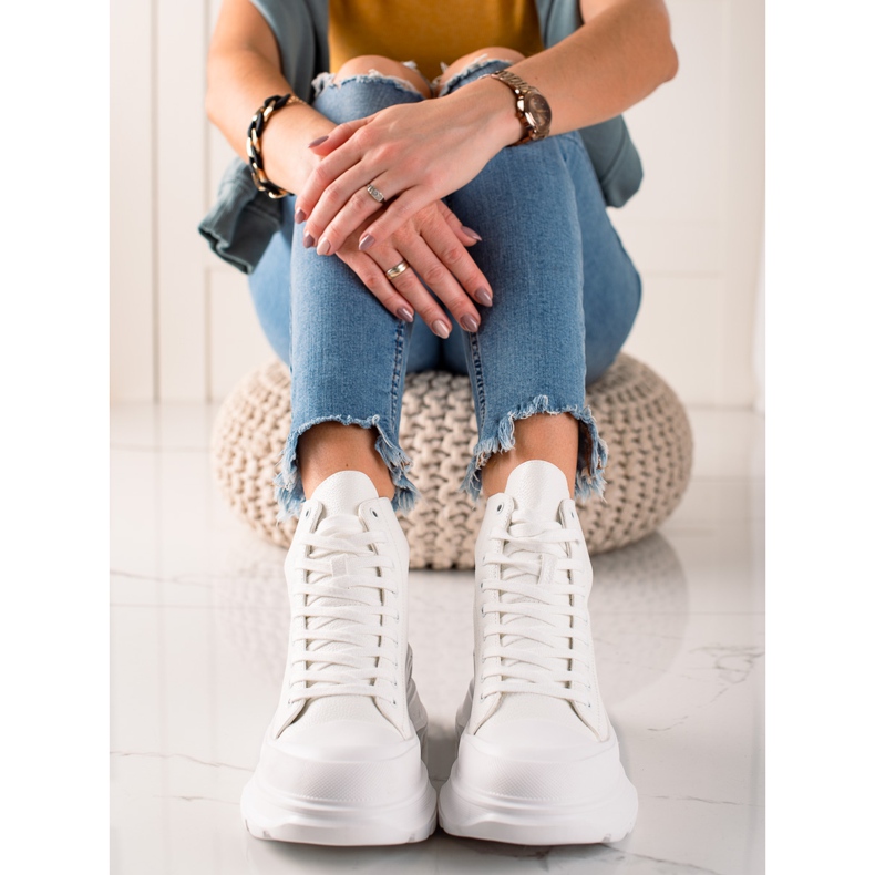 Seastar Sneakers på platformen hvid 1