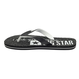 Big Star 174621 flip-flops herresko hvid sort 2