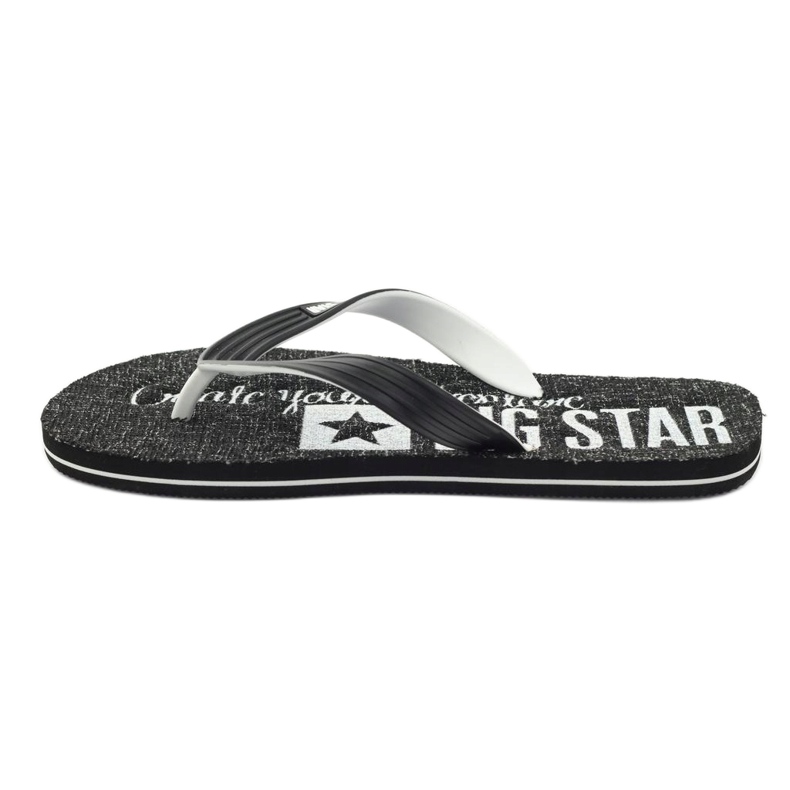 Big Star 174621 flip-flops herresko hvid sort 2