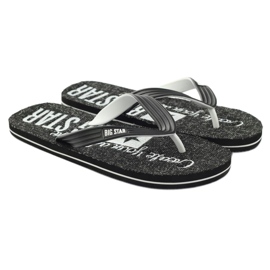Big Star 174621 flip-flops herresko hvid sort 4