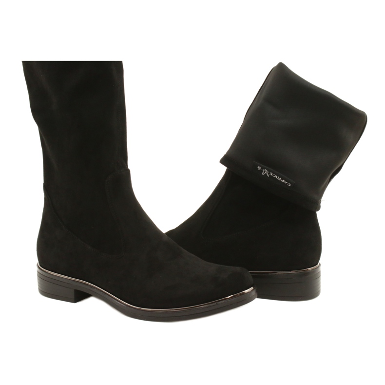 Caprice Sorte Stretch Damestøvler 25512-41 044 6