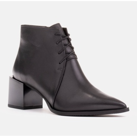 Marco Shoes Klassiske snørestøvler sort 1