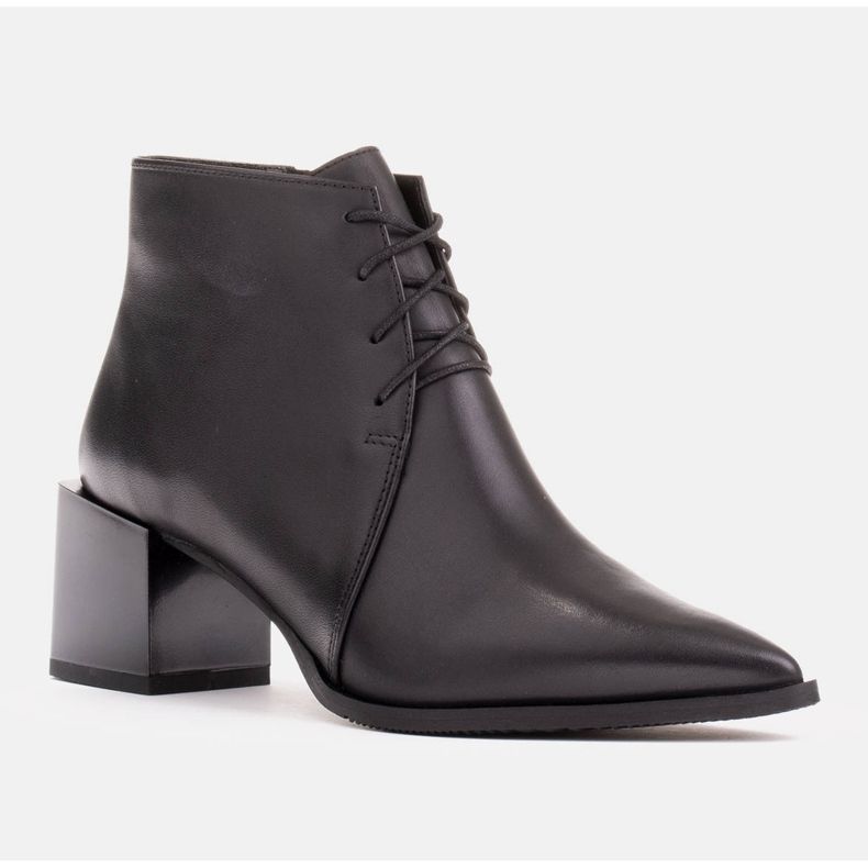 Marco Shoes Klassiske snørestøvler sort 1