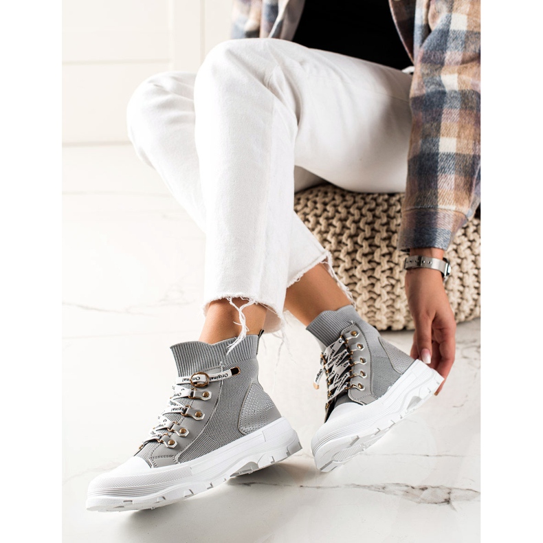 Goodin Mode høje sneakers grå 2
