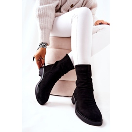 Høj ruskind Crinkled Boots Sort Trisha 2