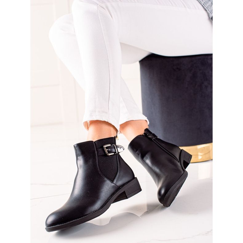 Chc Shoes Behagelige sorte støvler 1