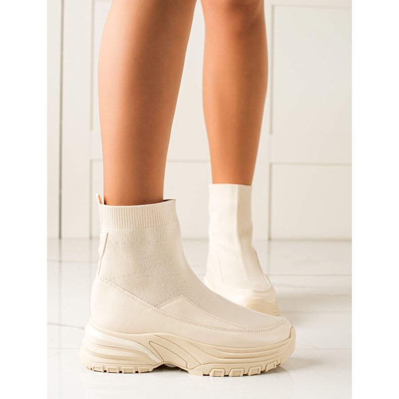 Seastar Slip-on støvler med en sok beige 1