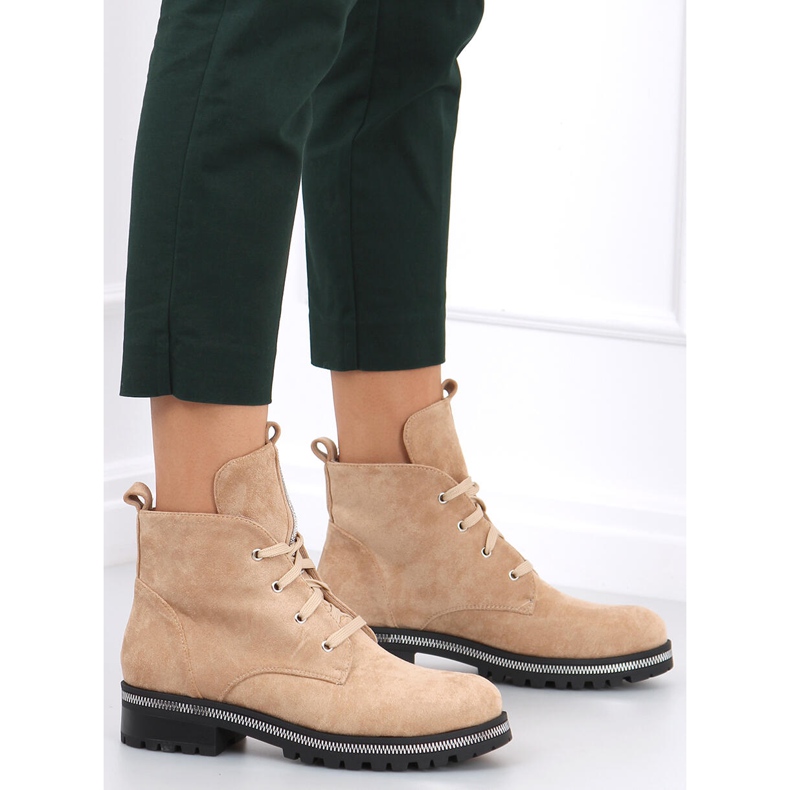 Snørestøvler Bing Beige 2