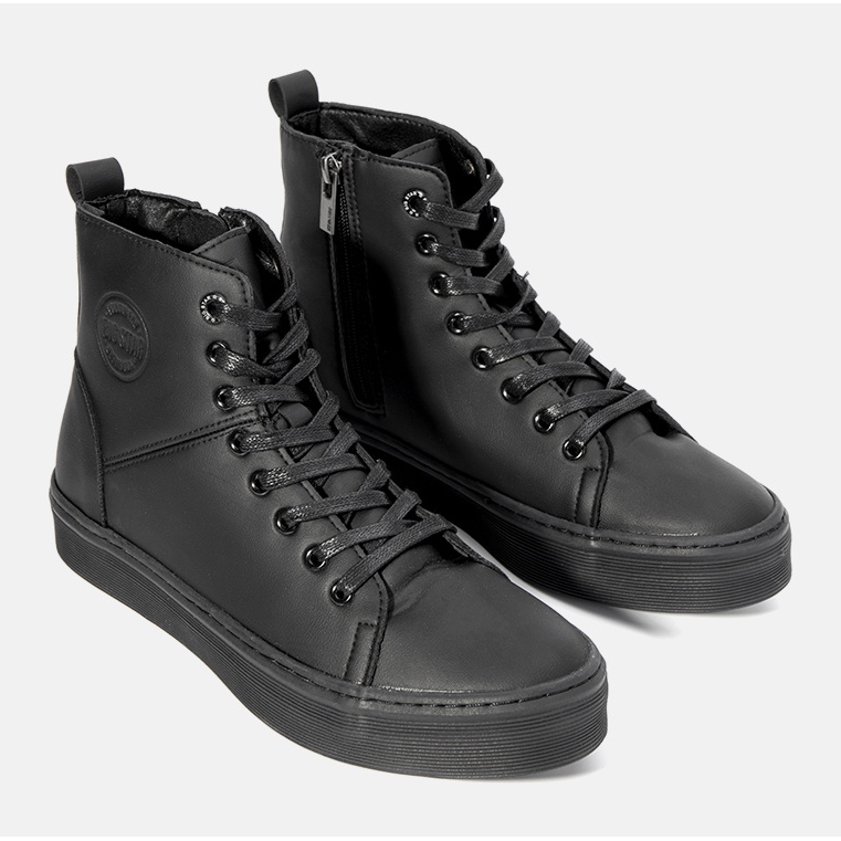 Big Star sorte metalliske sneakers til mænd 1