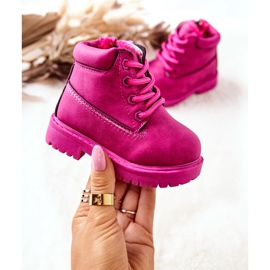 Børne Warm Trappers Boots Fuchsia Dexter lyserød 2