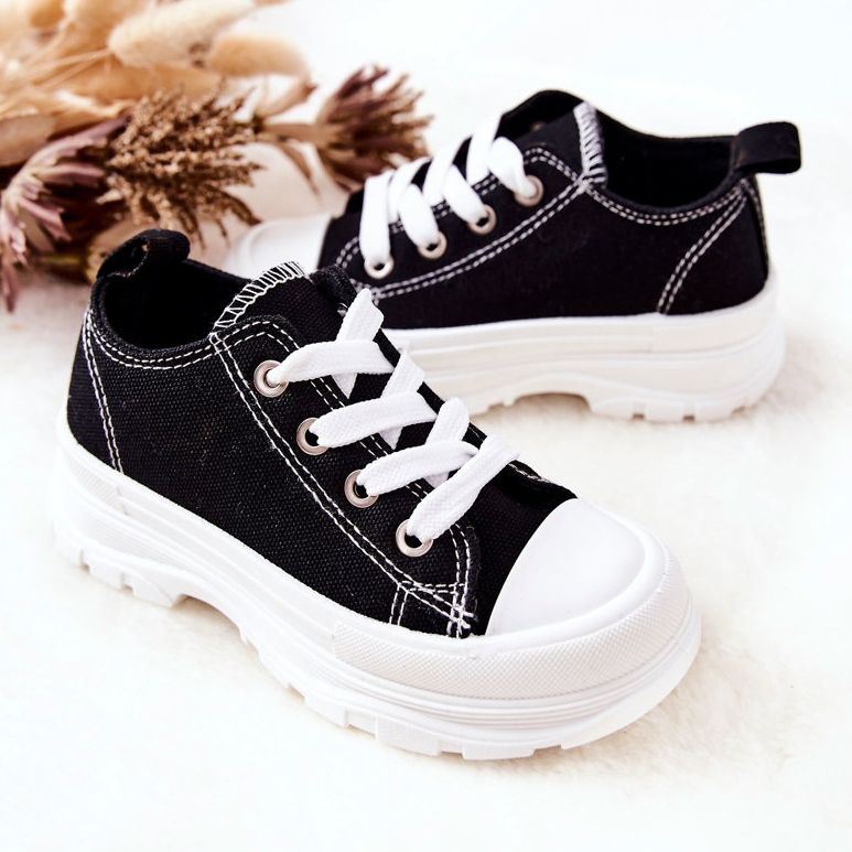 FR1 Børnesneakers på den sort-hvide rejsetidsplatform 2