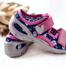 BEFADO S.A. Befado Sandaler Med Velcro 065X151 Marineblå-Pink lyserød 1