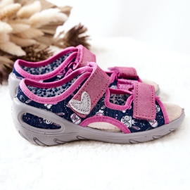 BEFADO S.A. Befado Sandaler Med Velcro 065X151 Marineblå-Pink lyserød 2