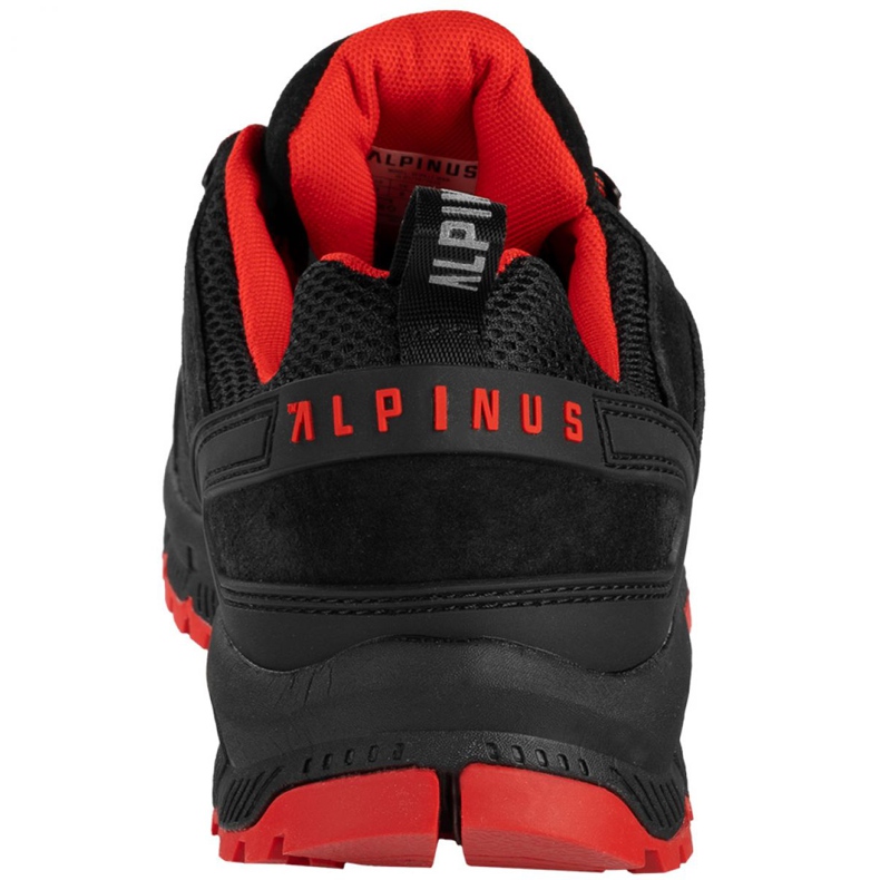 Alpinus Seville M JS43575 trekkingsko sort rød 4