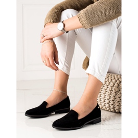 M.Daszyński Elegante loafers i ruskind sort 1