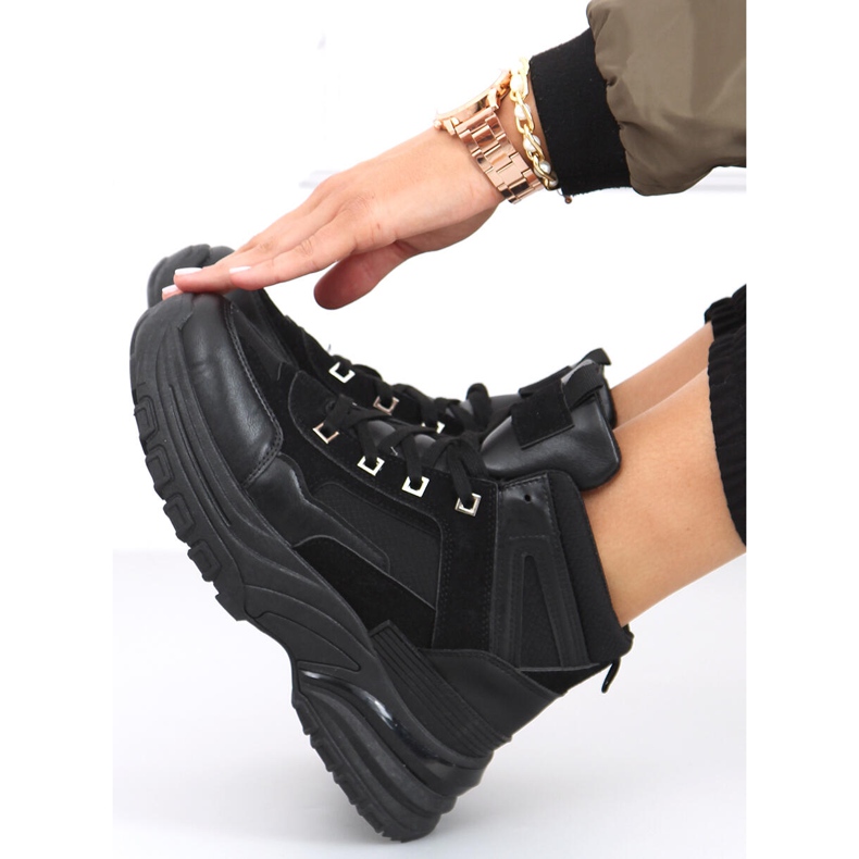 Diana Black high-top sneakers sort 1