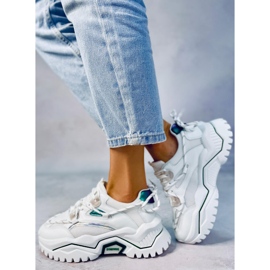 Berta White sneakers hvid grøn 2