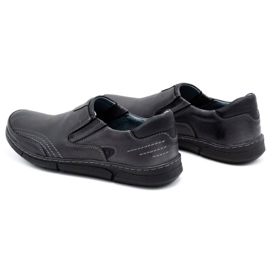 Polbut Herre slip-on sko J51 grå sort 4