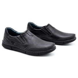 Polbut Herre slip-on sko J51 grå sort 2