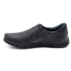 Polbut Herre slip-on sko J51 grå sort 1