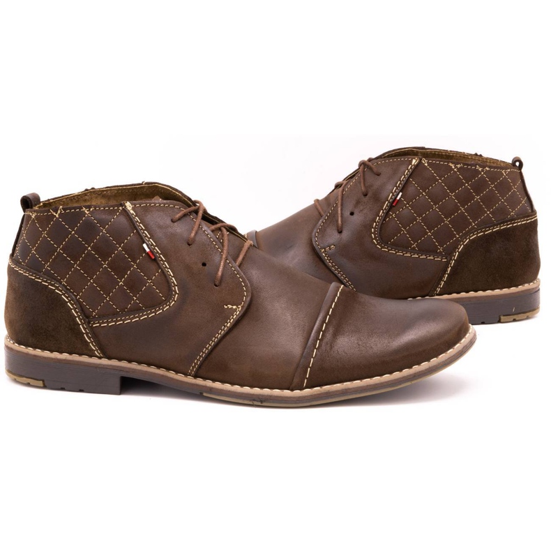 Olivier Quiltede herresko 254 brun 5