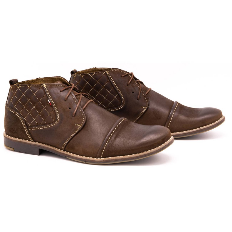 Olivier Quiltede herresko 254 brun 2
