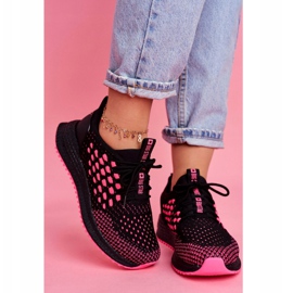 Kvinders sportssko Sneakers Big Star Black Fuchsia FF274964 sort lyserød 2