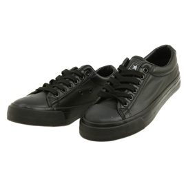 News Sorte sneakers til kvinder lavet af øko-læder 21SP02-1200 5