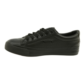 News Sorte sneakers til kvinder lavet af øko-læder 21SP02-1200 4
