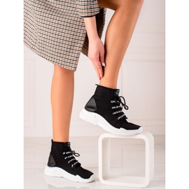 TRENDI Let tekstil sneakers sort 2