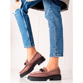 LA.FI brun ruskind loafers sort 1