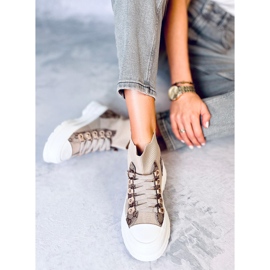 Reta Khaki ankelsok sneakers beige brun 2