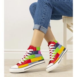 Farverige Gabby ankelsneakers rød 1