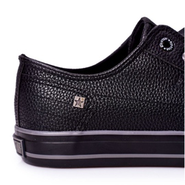 Mænds læder -sneakers Big Star II174002 Sort 2