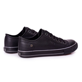 Mænds læder -sneakers Big Star II174002 Sort 1