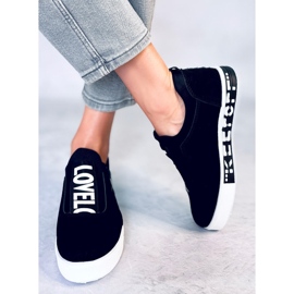 Selwa Black damesneakers sort 1